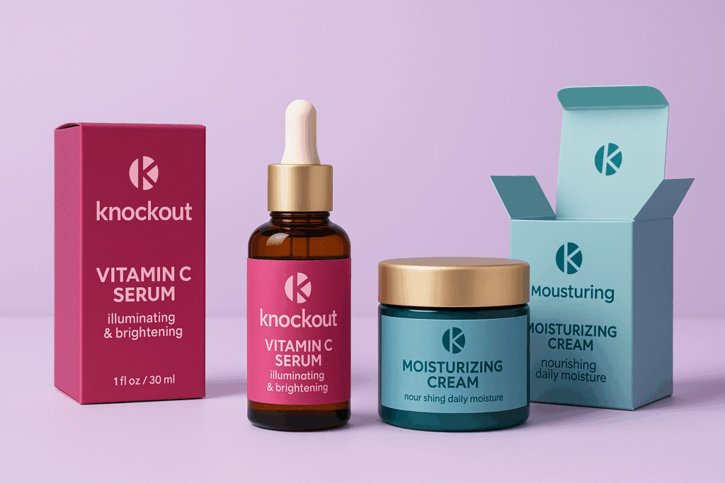 Knockout branded packaging